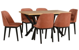 Zestaw stół IKON 4 krzesła MONTI 1